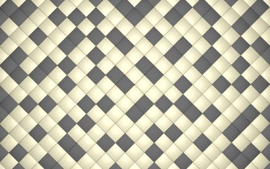 3D Render Continuous pattern