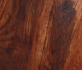 Old wooden table. Dark brown color of background.