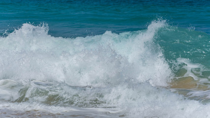 The water wave on the beach