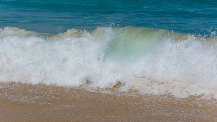 The water wave on the beach