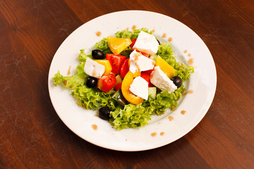 Greek salad with feta