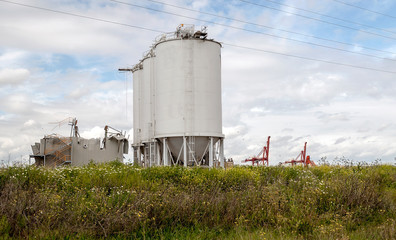 Vejer de la Frontera houses and fields in southern Spain on a sunny day
