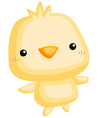 A vector of a cute and adorable chicken