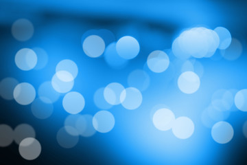 Blurred light blue gradient bokeh abstract background.