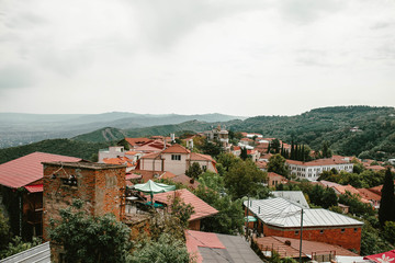 Fototapeta na wymiar View of the town Sighnaghi, Georgia