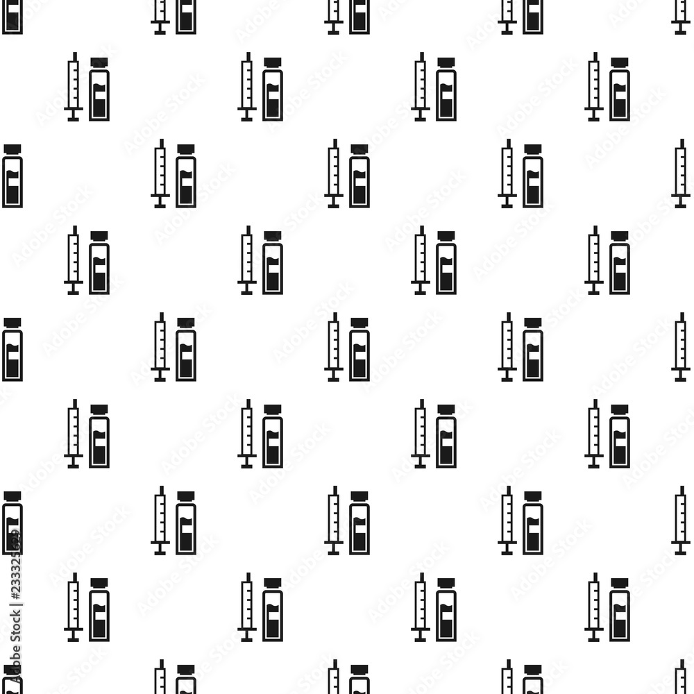 Poster insuline bottle pattern seamless vector repeat for any web design