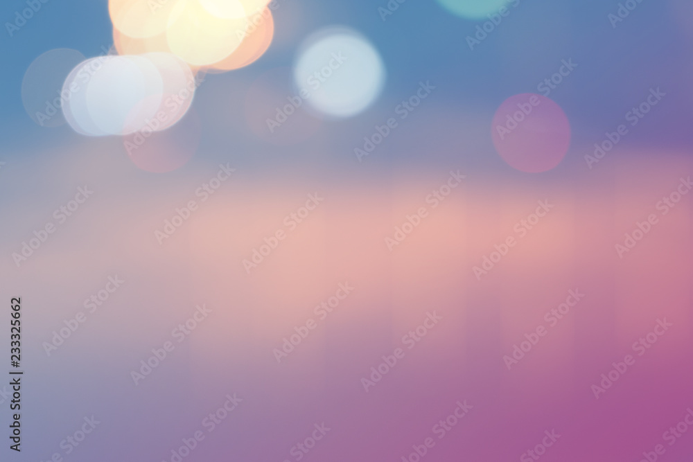 Canvas Prints blurred light on road in city with bokeh abstract background