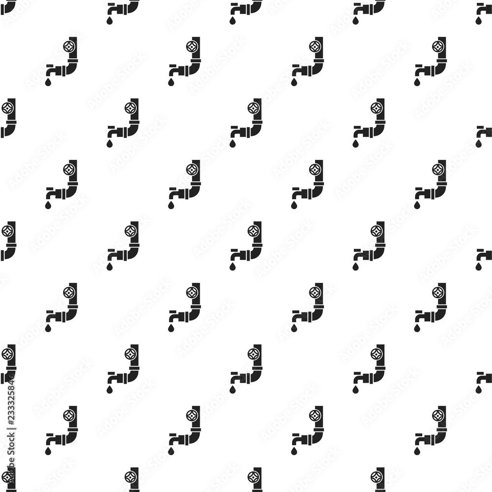 Poster plastic water tap pattern seamless vector repeat for any web design