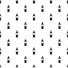 Plastic bottle pattern seamless vector repeat for any web design