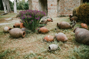 Ikalto Monastery, Georgia. Jugs for wine