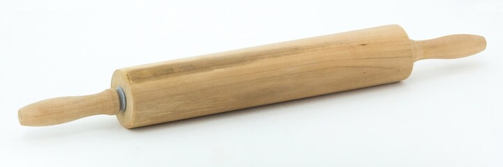 A chef's rolling pin made out of wood