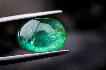 The emerald gemstone jewelry.