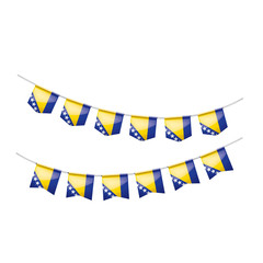 Bosnia and Herzegovina flag, vector illustration on a white background