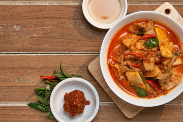 Thai Food Red Curry Pork