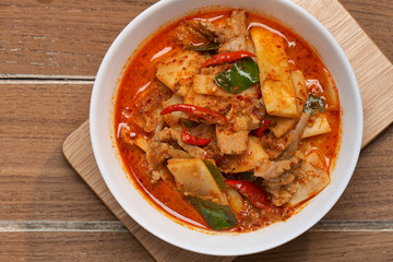 Thai Food Red Curry Pork