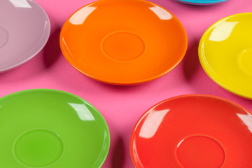 colorful plates composition