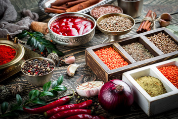Spices and condiments for food