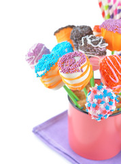 Various marshmallow cake pops