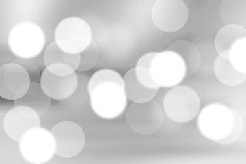 Blurred light gray gradient bokeh abstract background