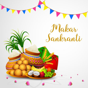 Happy Makar Sankranti Greeting Card