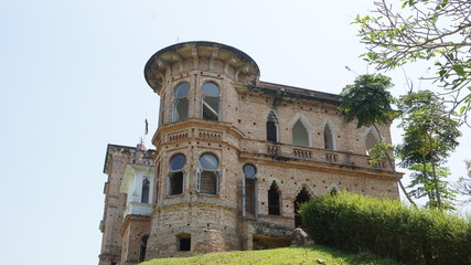 Windows of abandoned castle in Perak, Malaysia