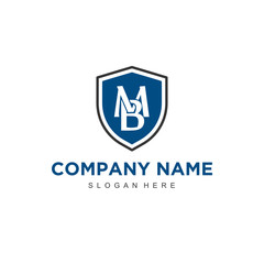 Initial Letter BM Logo Template Design