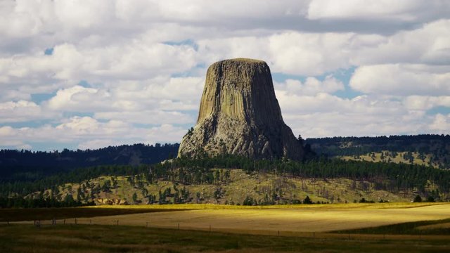 View of Devils Tower Wyoming in the Black Hills America