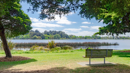 bench and landscape