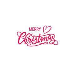 Christmas lettering vector