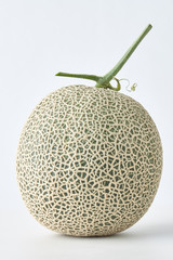 fresh melon on white background.