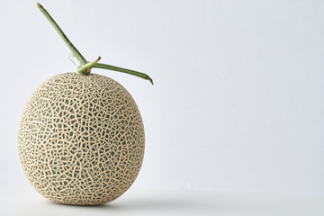 fresh melon on white background.