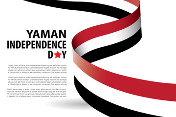 Yaman Independence Day Background Banner Template. Yemen Independence Day