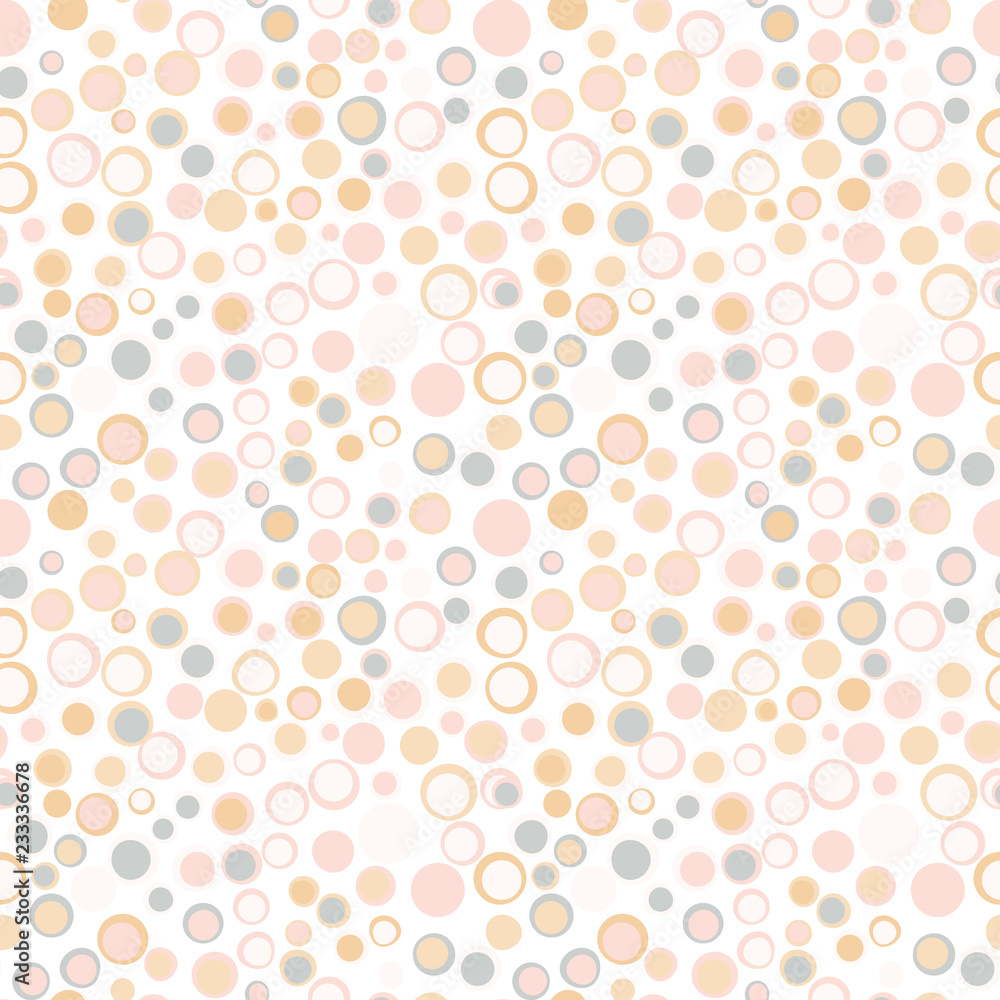 Poster simple circle shapes background. vector geometric abstract seamless pattern.