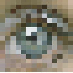 abstract mosaic eyes