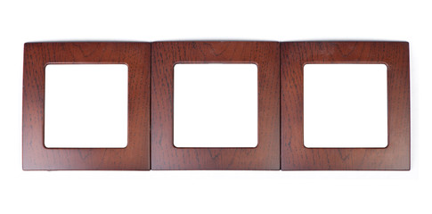 Fototapeta premium Wooden frame isolated