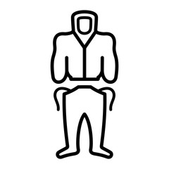 Body safety (protective) suit, upper and lower set