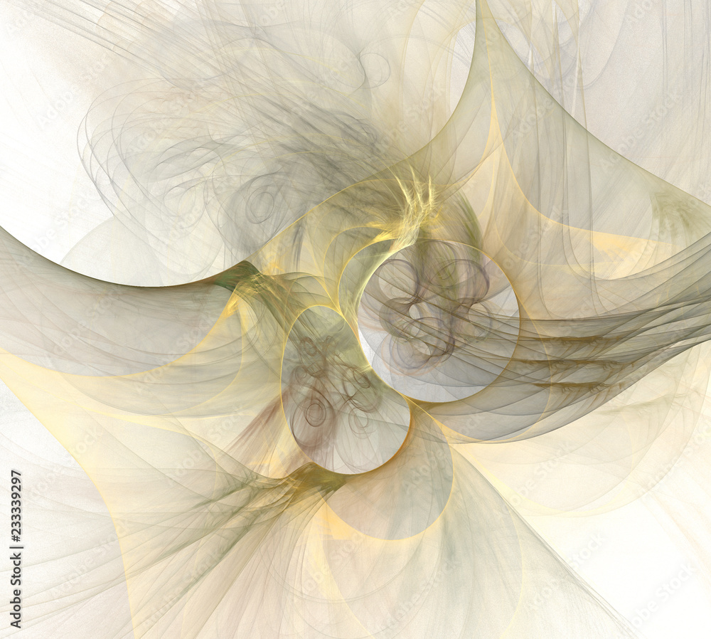 Fototapete an abstract computer generated modern fractal design. abstract fractal color texture. digital art. a