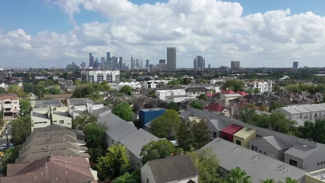 Aerial Of The Suburbs Near Houston, Texas, 2018