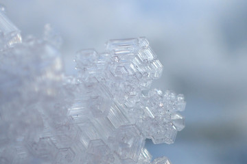 Snow closeup background