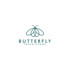 butterfly logo template vector illustration