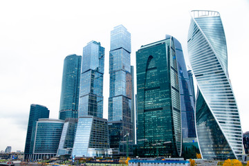 Fototapeta na wymiar skyscrapers in Moscow city