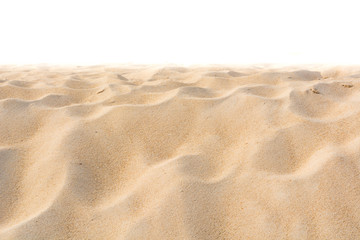 Sand texture on white background