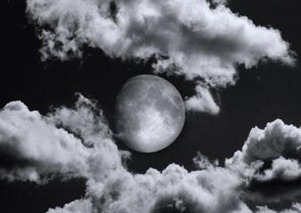 Fototapeta premium The moon in the night sky