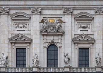 Fototapeta na wymiar Detailaufnahme der Fassade des Salzburger Doms