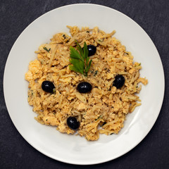 typical portuguese dish bacalhau a bras