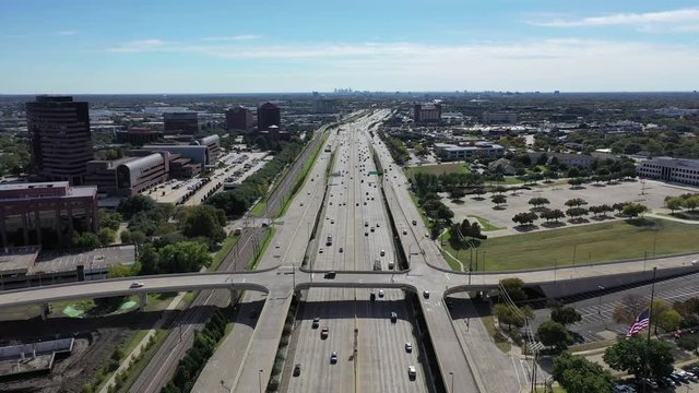 Aerial of Richardson in Dallas, Texas, 2018