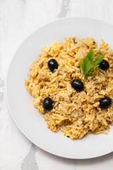 typical portuguese dish bacalhau a bras