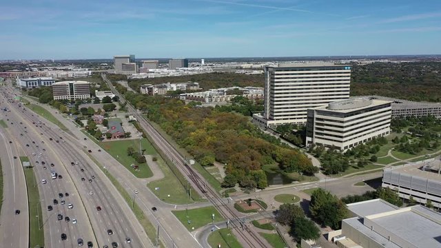 Aerial of Richardson in Dallas, Texas, 2018