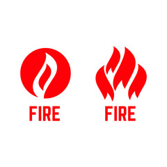 Fire logo vector. flame and fire vector symbol