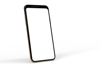 mobilephone in gold digital